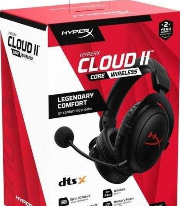 Бездротові навушники HyperX Cloud II Core Wireless – Black Київ - фото 2