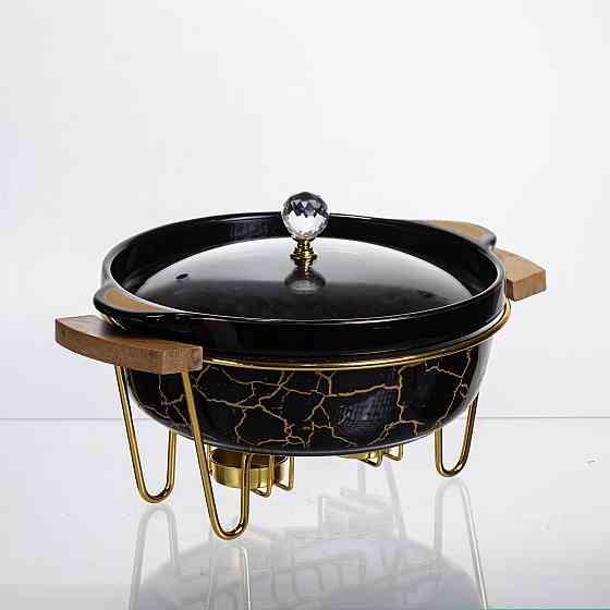 Мармит настольный с подогревом Черный мрамор 1.3 л Киев