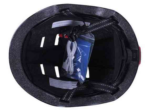 Шлем для самокатов, скейтов GTS-H-039 с габаритным фонарем (черный, size L) Мукачево