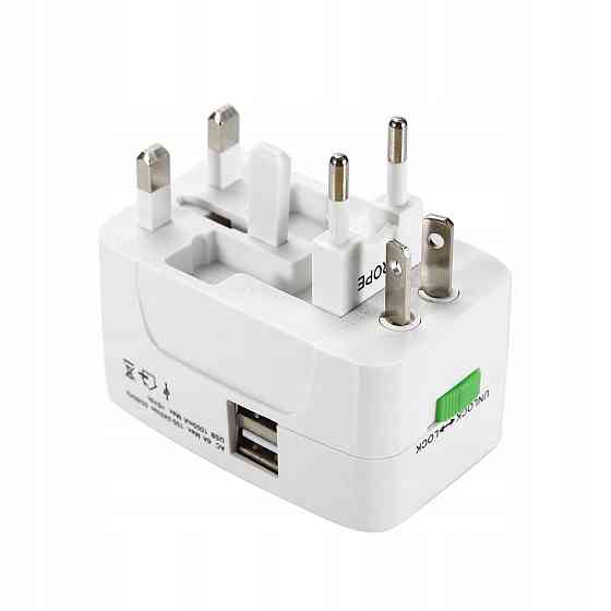 Універсальний адаптер для розеток EU, UK, US, AU Київ