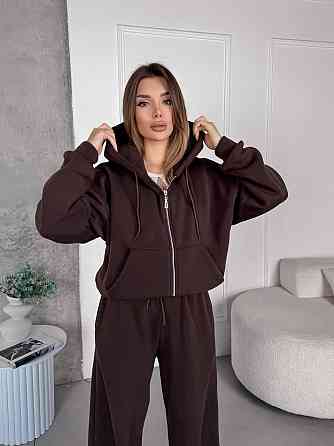 Женский теплый костюм с широкими штанами Одесса