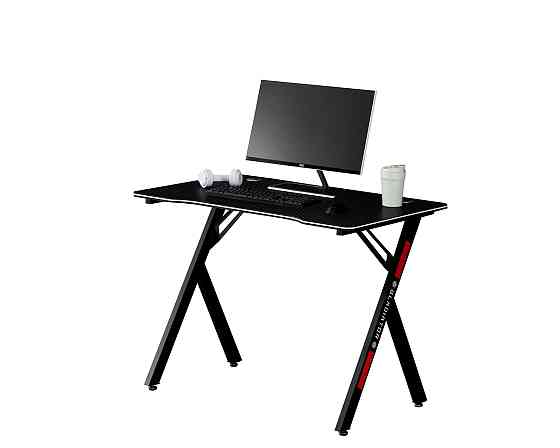 Стіл геймерський Сталкер, чорний/карбон Киев