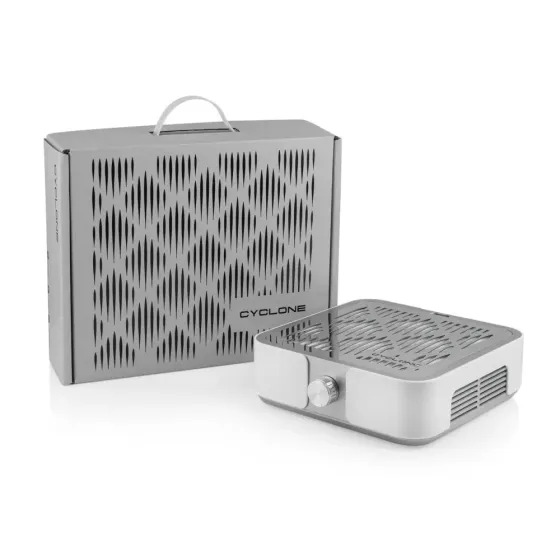 Вытяжка MUSSONX2 SILVER с НЕРА-фильтром 72W для маникюра и педикюра Киев