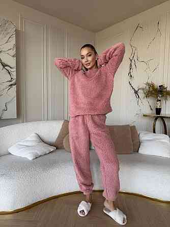 Женская махровая пижама Teddy Пудровый 48/52 Харьков