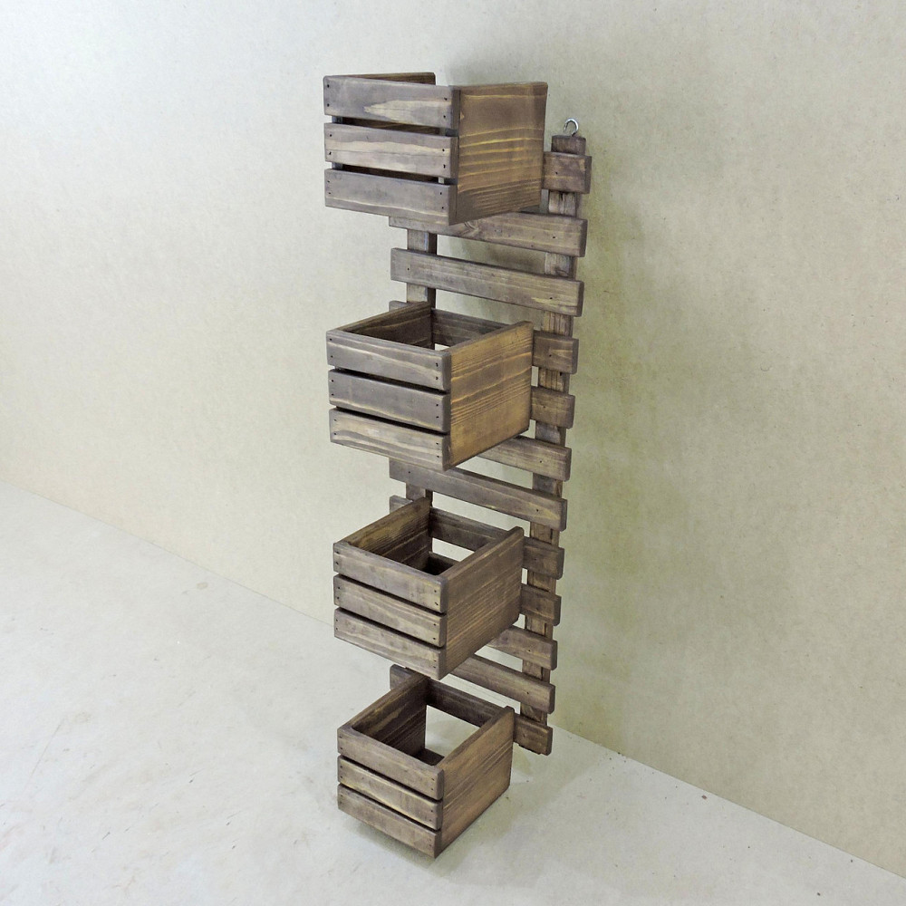 Полиця настінна для квітів "Форталеза" капучино Миколаїв - фото 1