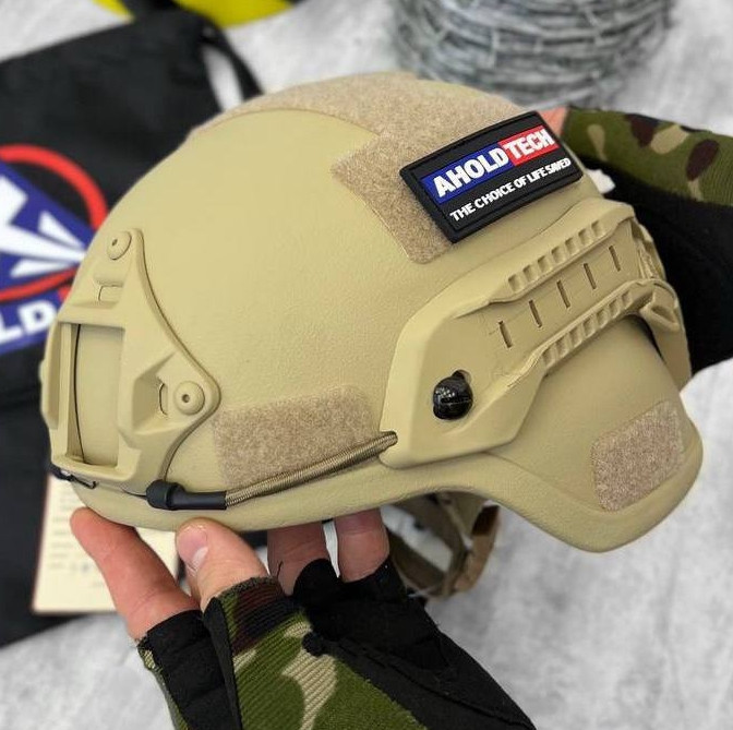 Тактичний шолом F-S02 Ahold Tech + Revixun (клас захисту 3А) Койот Вінниця - фото 3