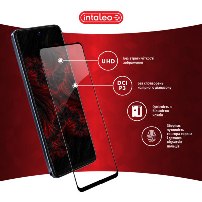Стекло защитное Intaleo Full Glue Tecno Camon 18 (1283126529146) Винница - изображение 3