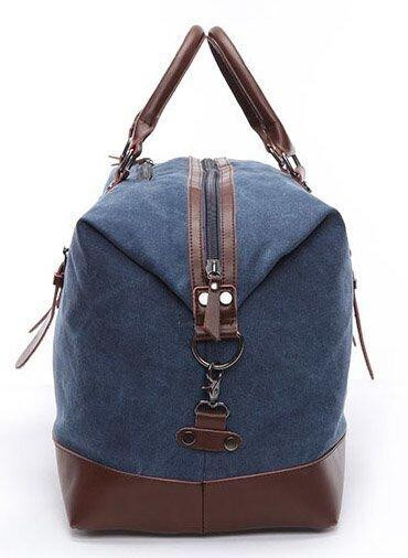 Дорожня сумка текстильна велика Vintage 20083 Синя Київ - фото 1