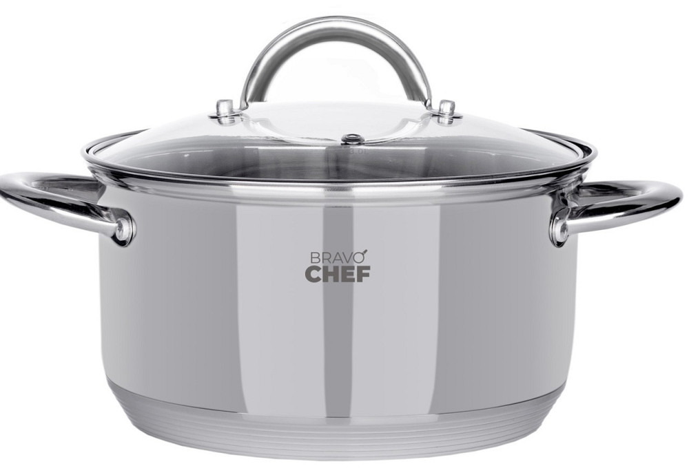 Кастрюля Bravo Chef 18 см (2.6 л) с крышкой (6720868) Киев - изображение 1
