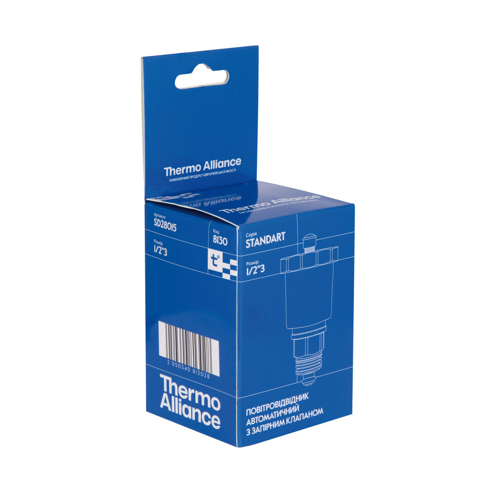 Повітровідвідник автоматичний Thermo Alliance Standart 1/2" SD28015 Київ - фото 7