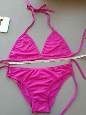 Купальник ліф шторки без поролону one size малиновий Київ