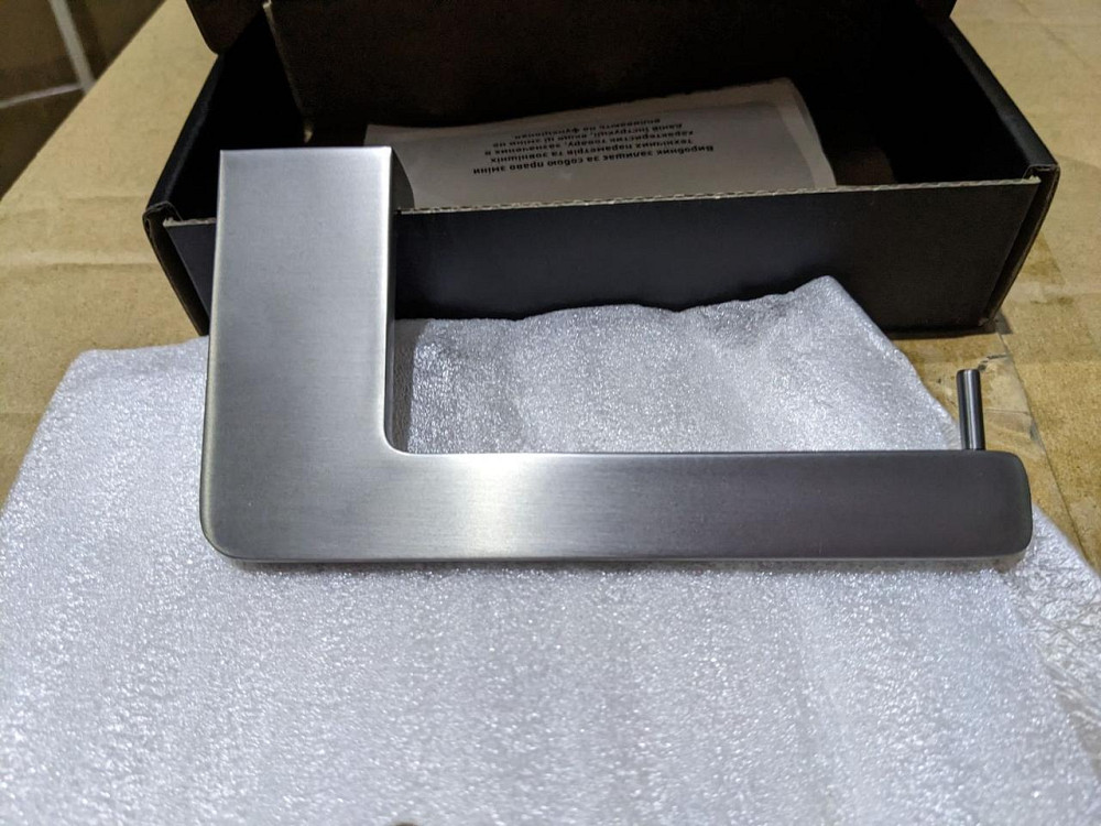 Тримач для туалетного паперу VOLLE SOLO cepillado níquel сатин Київ - фото 2