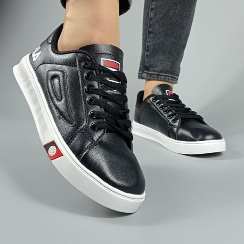 Мужские Кроссовки FILA Черные Белые Кеды Фила Кожаные (размеры: 40,41,42,43,44) Видео Обзор Днепр - изображение 6