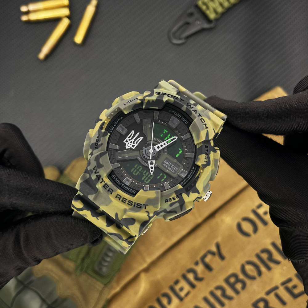 Awarder 005 Тризуб срібло Camo Green Київ - фото 5