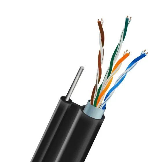 Кабель вита пара FTP CAT5E CU 0.51 LDPE Outdoor з монолітним дротом 1x1.2mm Kraft 305m (33-00057) Киев