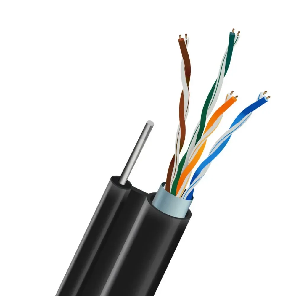 Кабель вита пара FTP CAT5E CU 0.51 LDPE Outdoor з монолітним дротом 1x1.2mm Kraft 305m (33-00057) Київ - фото 2