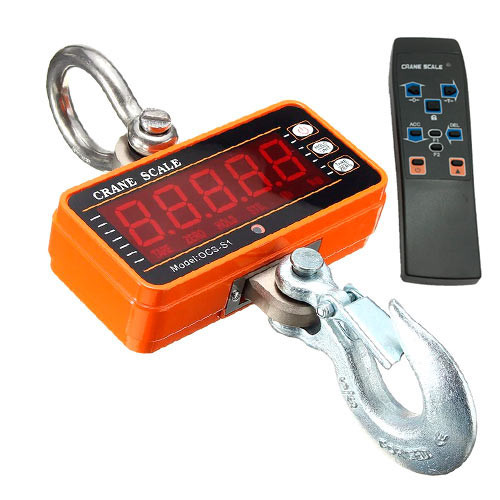 Электронные крановые весы OCS-S1 до 1000 кг с LED дисплеем и пультом ДУ, металлический корпус, тарирование Киев - изображение 6