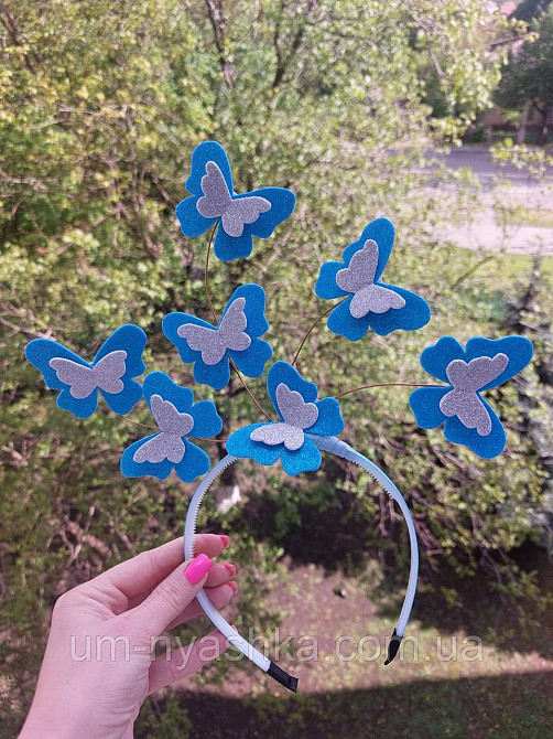 Обруч бабочки Бабочка голубая Кривой Рог - изображение 2