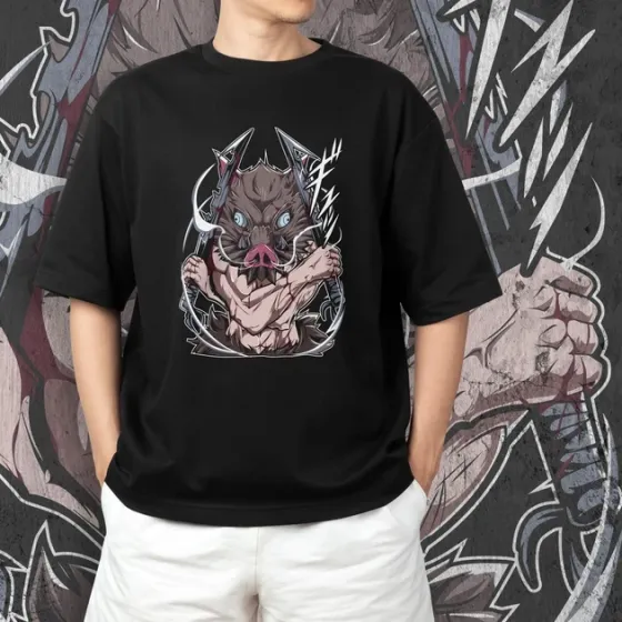 Футболка для подростка мальчика с принтом Клинок, рассекающий демонов Іноске Хашибіра 3 Размер 160 Anime10353 Днепр