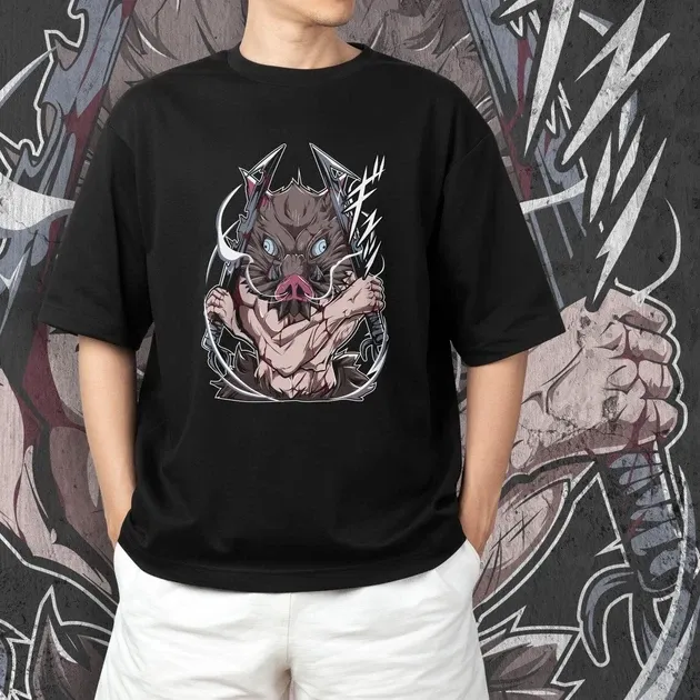 Футболка для подростка мальчика с принтом Клинок, рассекающий демонов Іноске Хашибіра 3 Размер 160 Anime10353 Днепр - изображение 3
