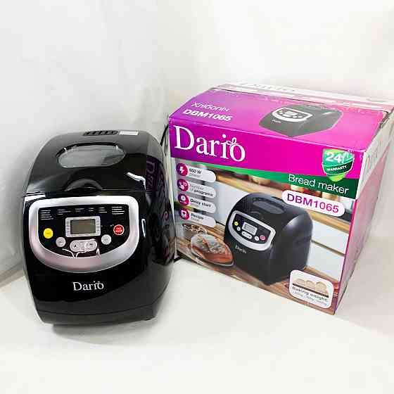 Хлебопечка с регулируемой корочкой DARIO DBM 1065 600 Вт, 19 програм, Хлебопечь дисплей XB-53 Львов