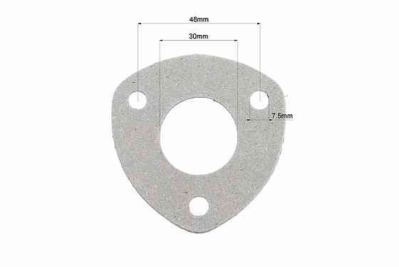 Прокладка глушника R175A/R180NM 3отв., коліно-глушник, к-кт 5шт, (на блістері) Київ
