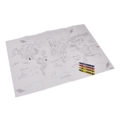 Набор для творчества Crayola Раскраска Карта мира: Вокруг Земли С карандашами (15693) Винница - изображение 1