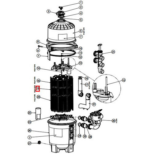 Фильтрующий элемент Hayward (DEX4800DA) Киев - изображение 2