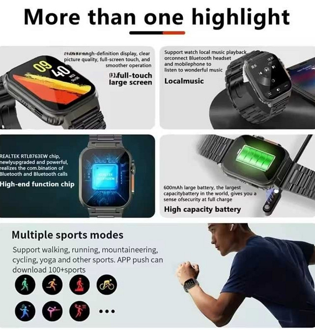 Смарт часы. WVAR A70 PRO. NFS. TWS наушники. Киев - изображение 6