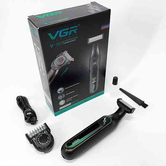 Профессиональная бритва для мужчин VGR V-360, Беспроводная электрическая бритва для бритья KR-58 Львов
