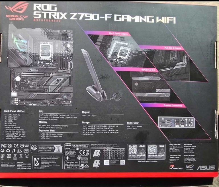 Asus Rog Strix Z790F Wi Fi Gaming Материнська плата. Київ - фото 7