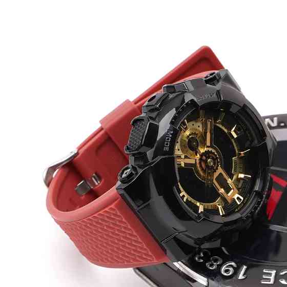 Ремінець для Casio G-Shock GA-100/110 Red SI SBR Київ