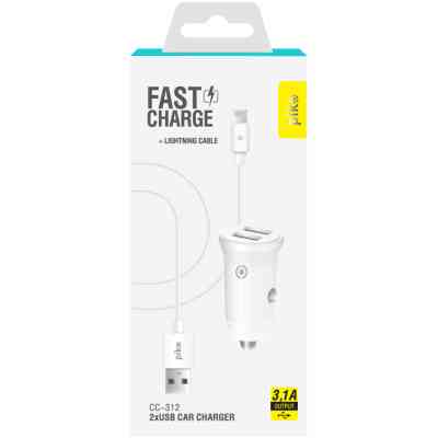 Зарядное устройство Piko CC-312 (2USB3,1A) + Lightning cable (1283126538810) Винница