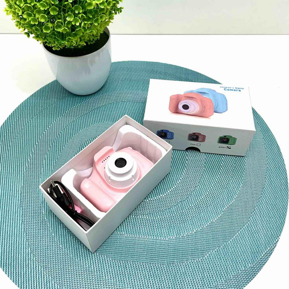 Фотоапарат дитячий відео фото гри прослуховування музики підтримує microSD Розовий (C 48359) Чернігів - фото 5