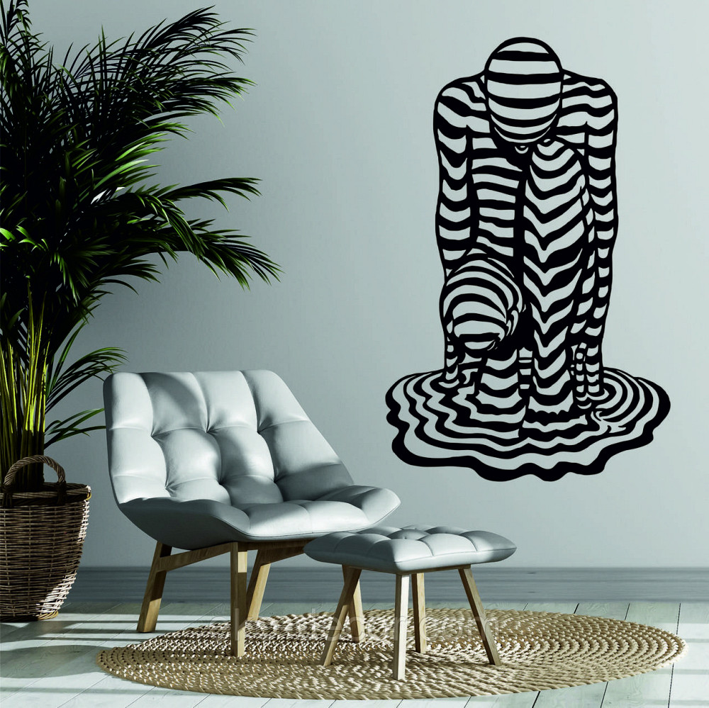 Декоративное настенное Панно «Человек» Декор на стену Чорний, 110*70 см Киев - изображение 4