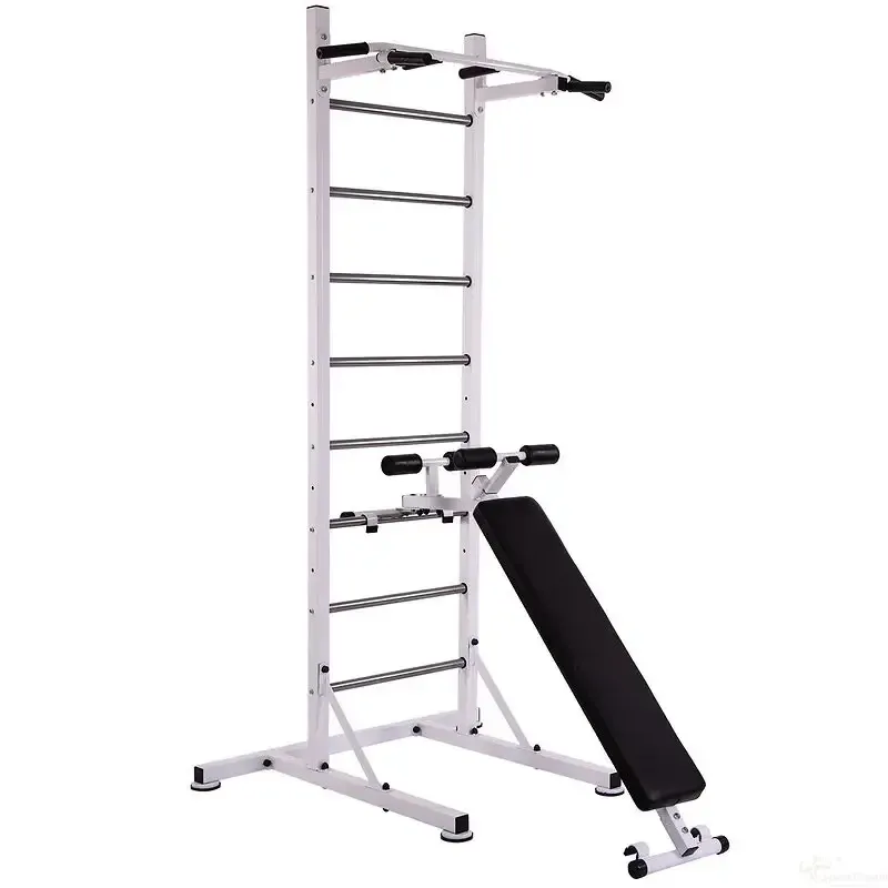 Металлическая шведская стенка спортивная напольная передвижная для взрослых и детей в квартиру дом белая Каменское - изображение 2