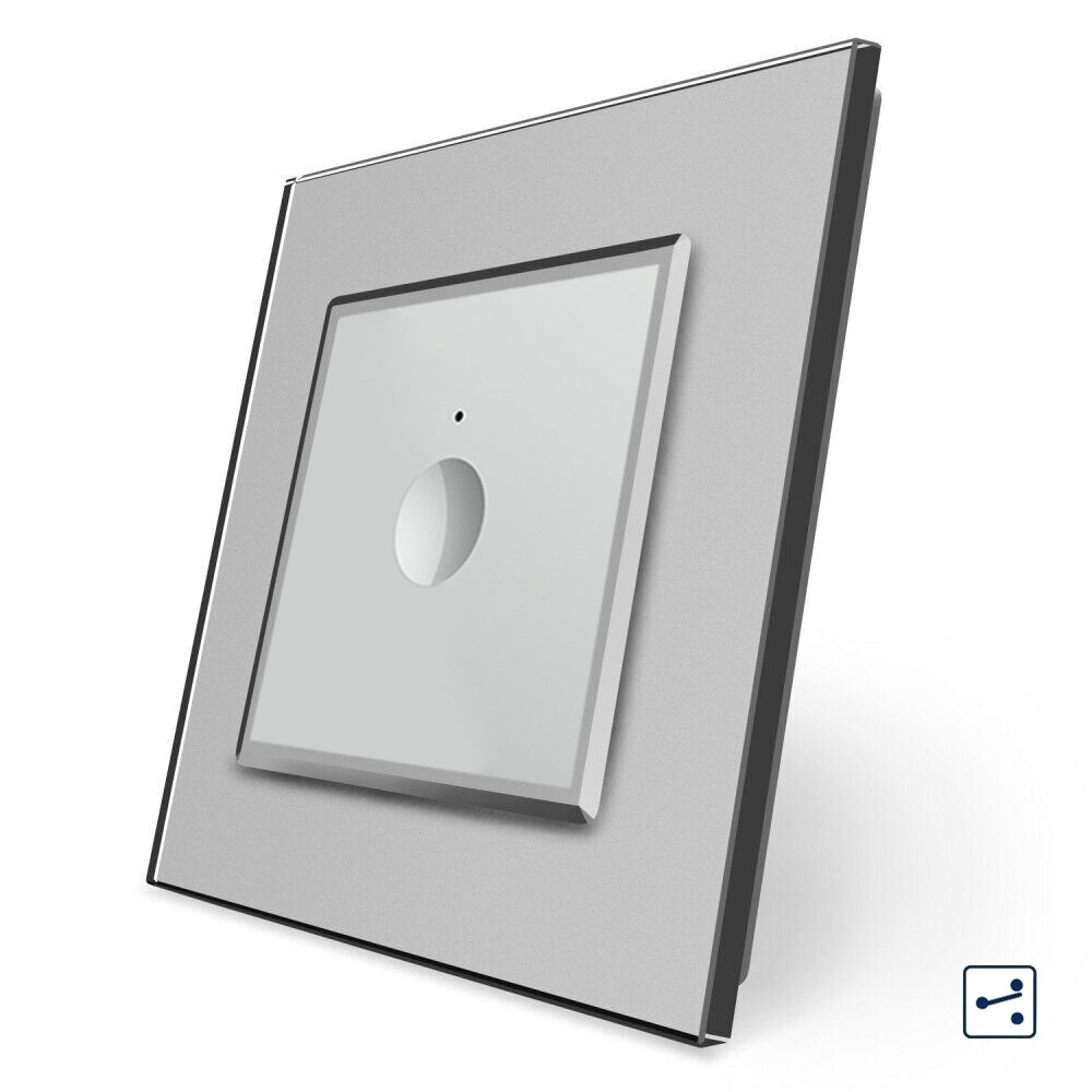 LIVOLO Сенсорний прохідний/перехресний вимикач Sense 1 сенсор Livolo сірий (722000315) Коломия - фото 5