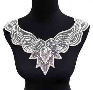 Аппликация воротник для одежды кружевной Киев