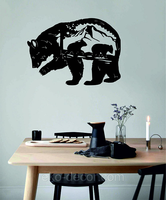 Декоративное настенное Панно «Медведь», Декор на стену Киев - изображение 6