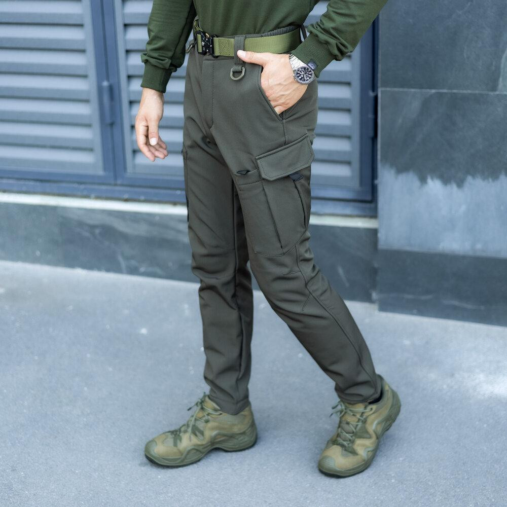 Штаны карго мужские весенние с карманами хаки Pobedov Static Киев - изображение 7