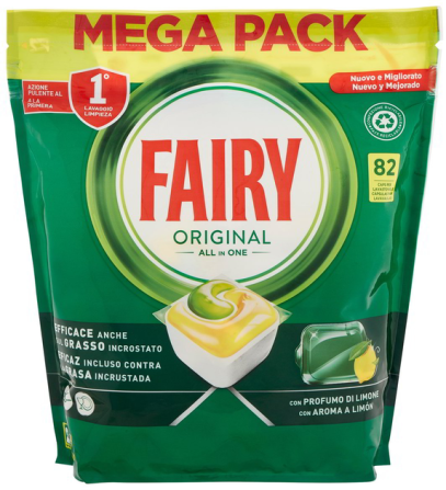Капсулы для посудомоечных машин Fairy Original Allin1 Lemon 82 шт Львов - изображение 1