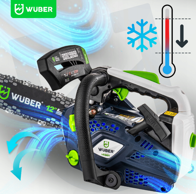 Бензопила ланцюгова 1к.с Wuber (Польща) Київ - фото 6