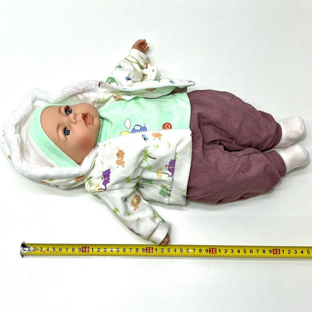 Кукла-пупс м'яконабивна з соскою та звуковими ефектами укр мова 42см Вид 2 (M 5919 I UA) Чернігів - фото 7