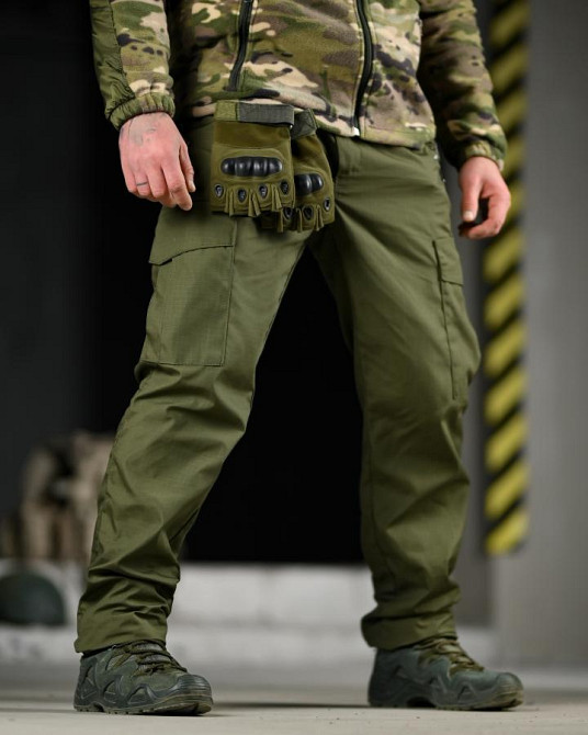 Тактичні штани pyramid рипстоп олива ВТ7485 Одеса - фото 16