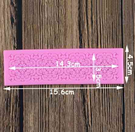 Молд кондитерский Кружевной 156 на 45 мм розовый Киев