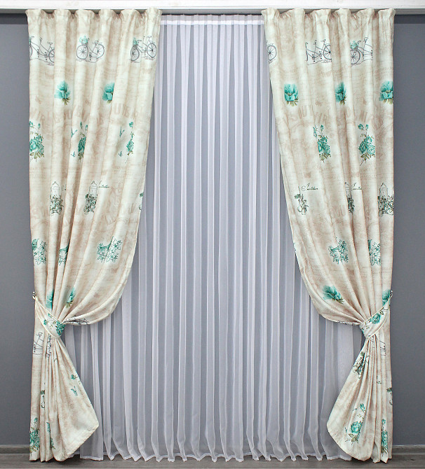 Комплект готових штор VR-Textil Фотоштори № 1327ш Різнобарвний 100х270 см 2 шт (31-716) Київ - фото 2