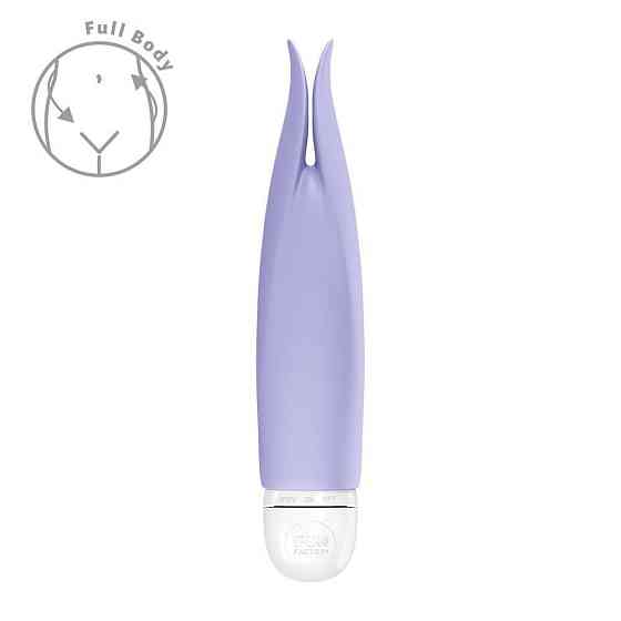 Вібратор з пелюстками Fun Factory VOLITA purple, компактний, дуже тихий, на батарейках Sex Aura Київ