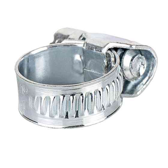 Хомут черв'ячний оцинкований 9 мм D10-16мм 25шт SIGMA (2511011) Київ