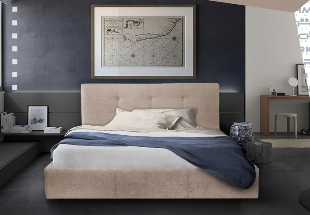 Ліжко Manchester VIP 120 х 190 см З додатковою металевою цільнозварною рамою Зелений Київ - фото 5