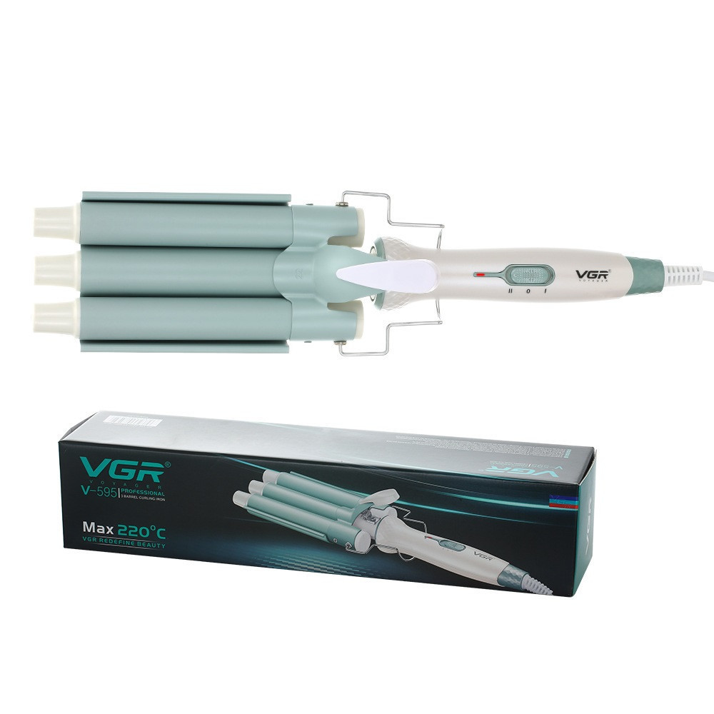 Тройная плойка для волос с температурным регулятором Киев - изображение 6